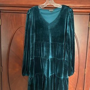 Cotton Bleu ruffle dress